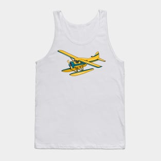 Seaplane cartoon illustration Tank Top